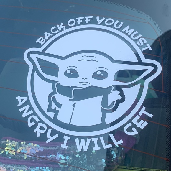 Yoda car Decal